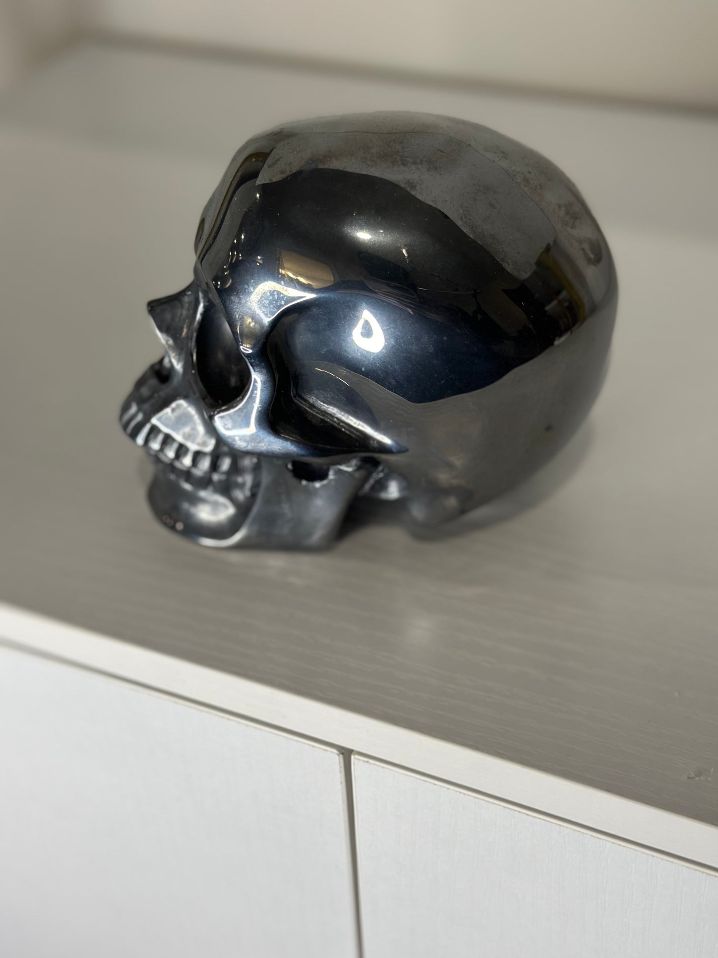 5 Inch Hematite Crystal Skull