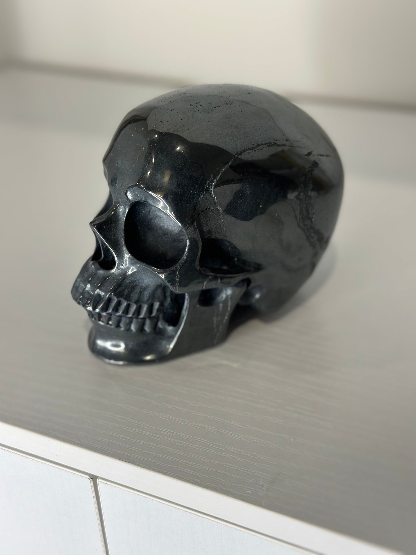 5 Inch Hematite Crystal Skull