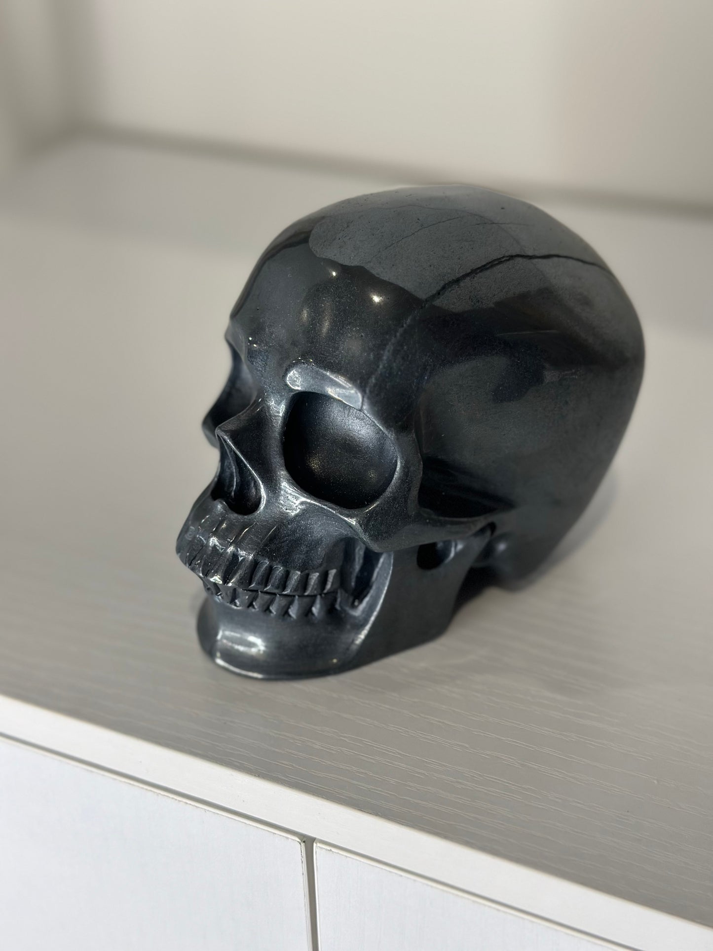 5 Inch Hematite Crystal Skull