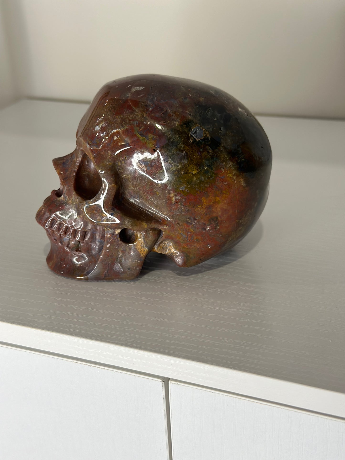 5 Inch Ocean Jasper Crystal Skull
