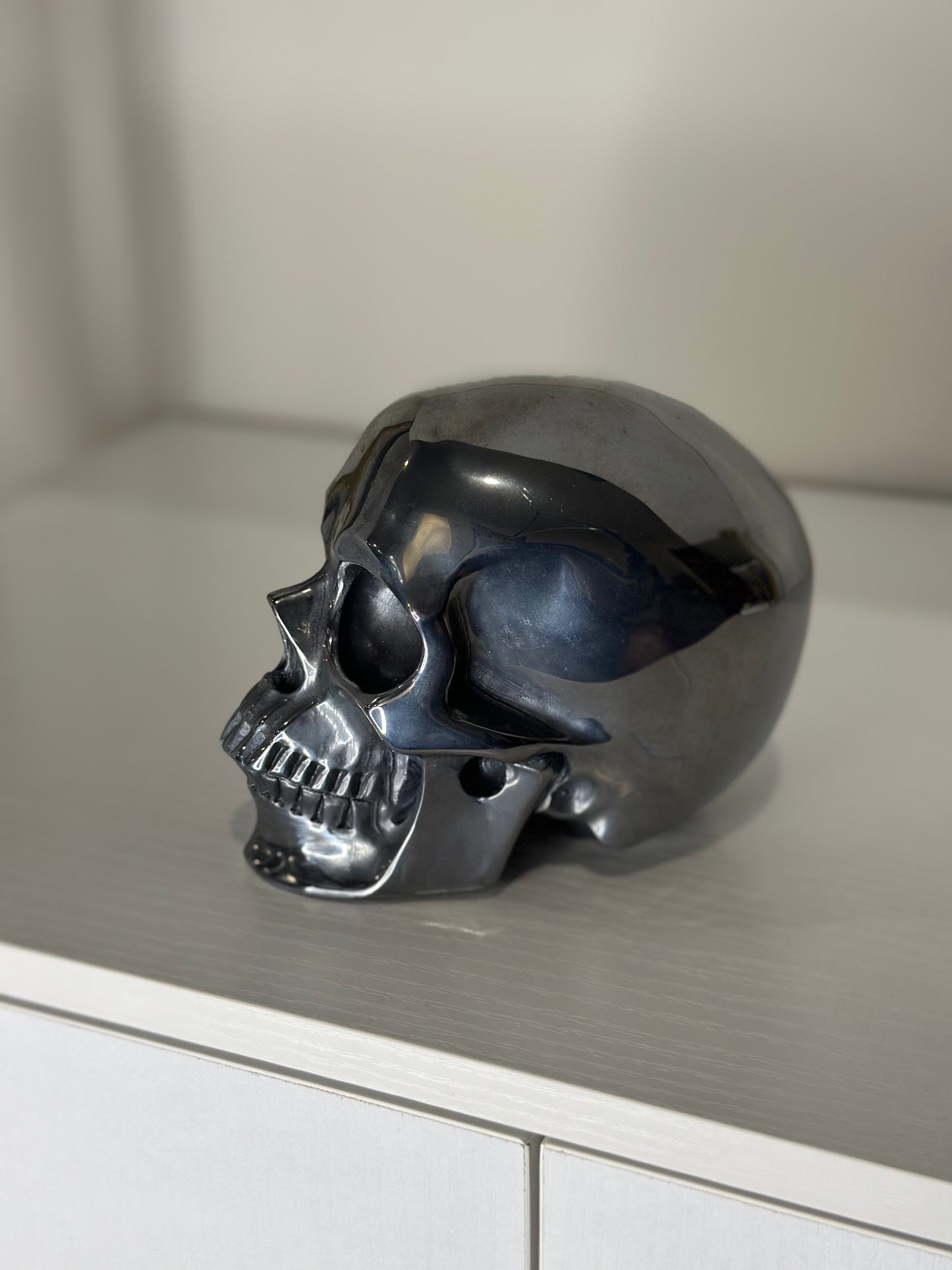 5 Inch Hematite Crystal Skull