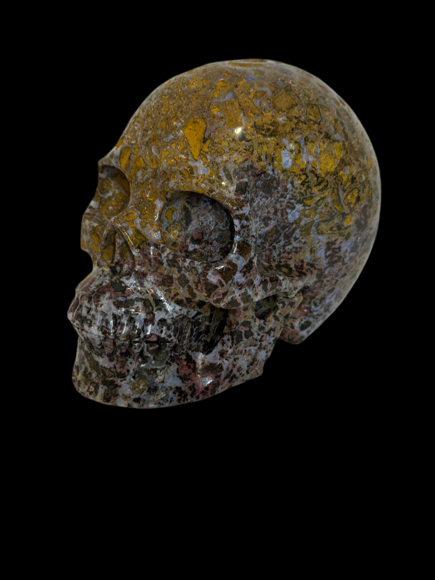 Exclusive Ocean Jasper Crystal Skull – 5" Carving