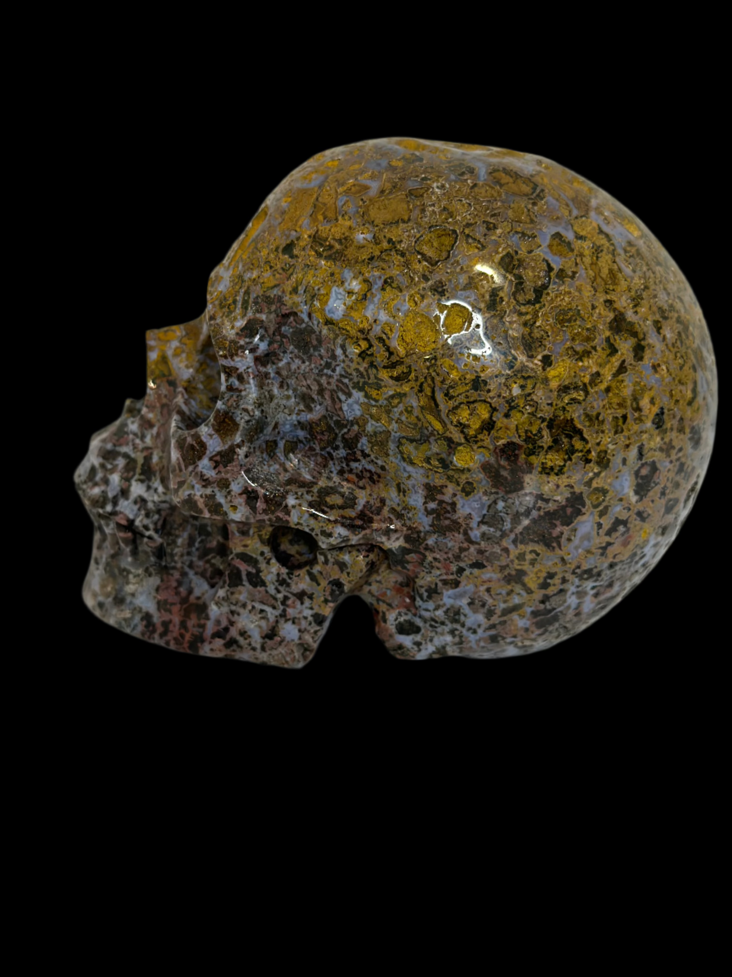 Exclusive Ocean Jasper Crystal Skull – 5" Carving