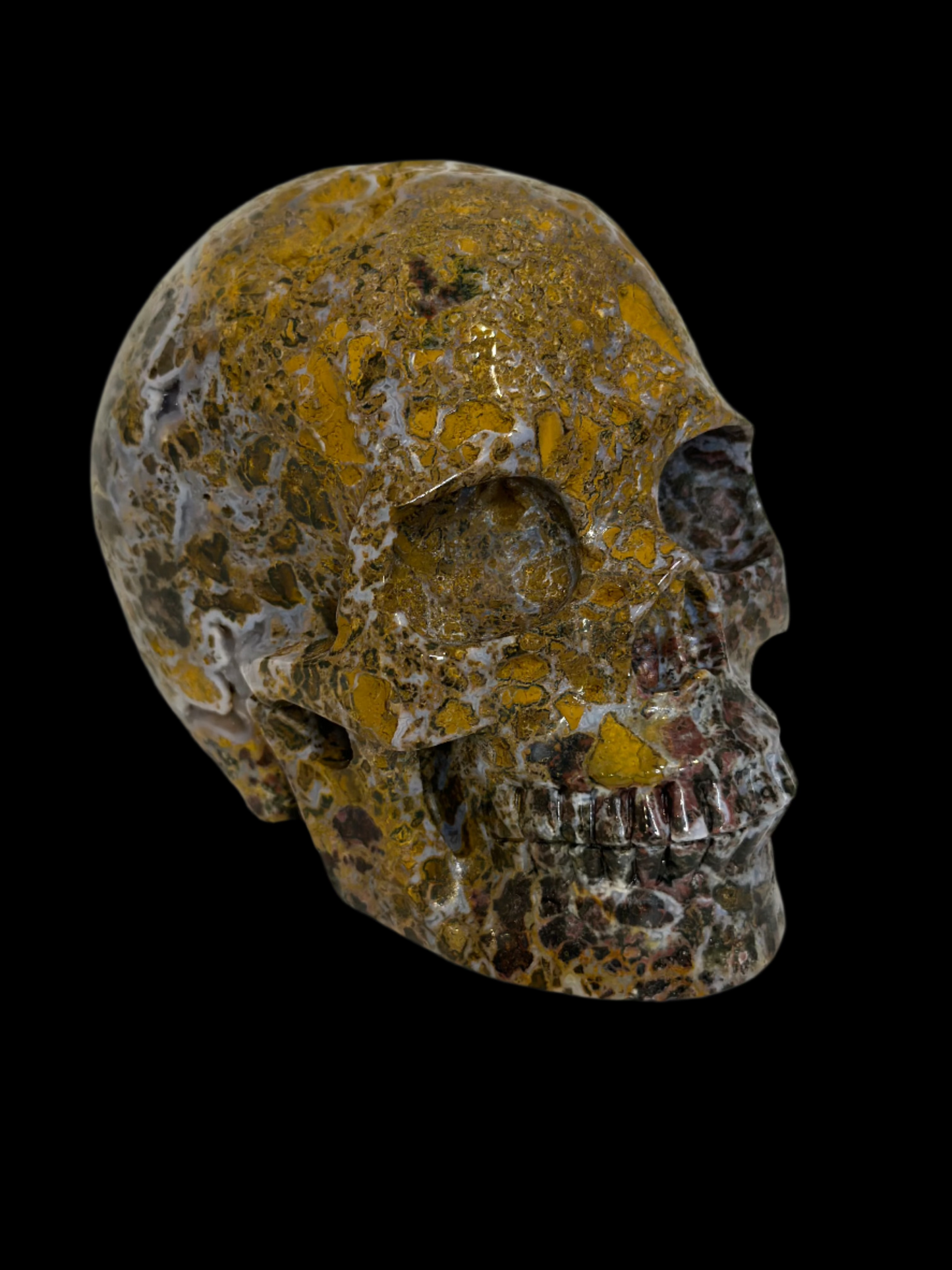 Exclusive Ocean Jasper Crystal Skull – 5" Carving