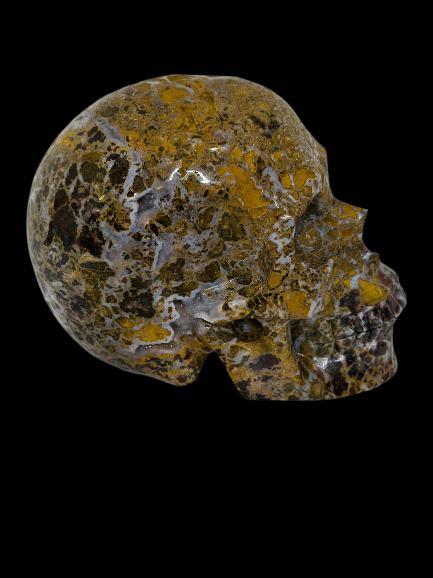 Exclusive Ocean Jasper Crystal Skull – 5" Carving