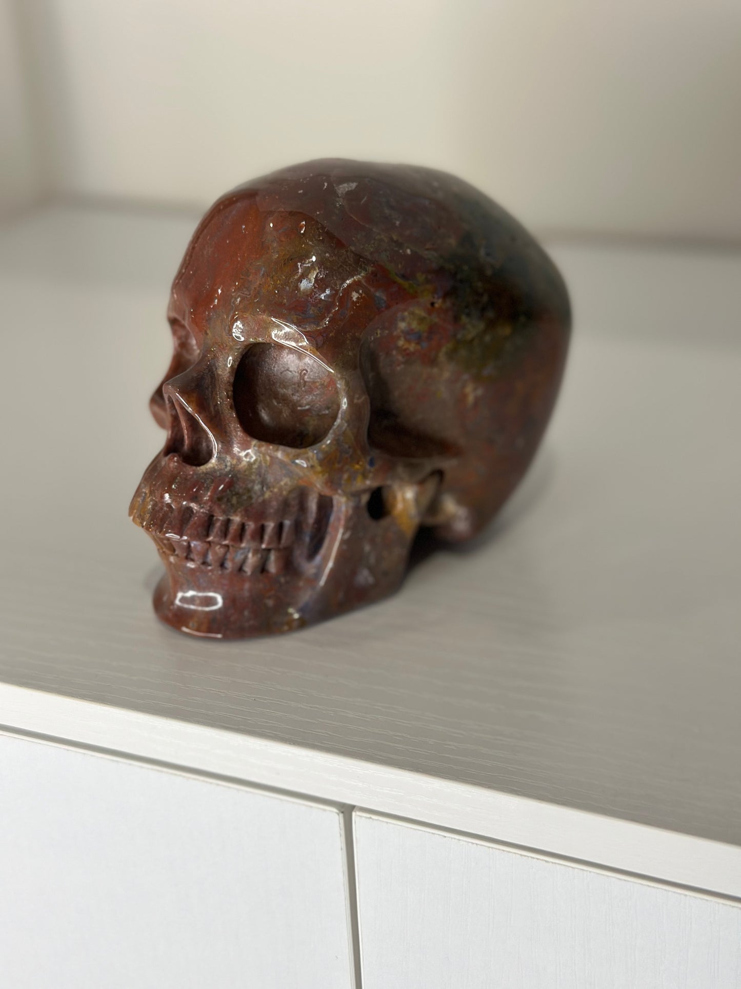 5 Inch Ocean Jasper Crystal Skull