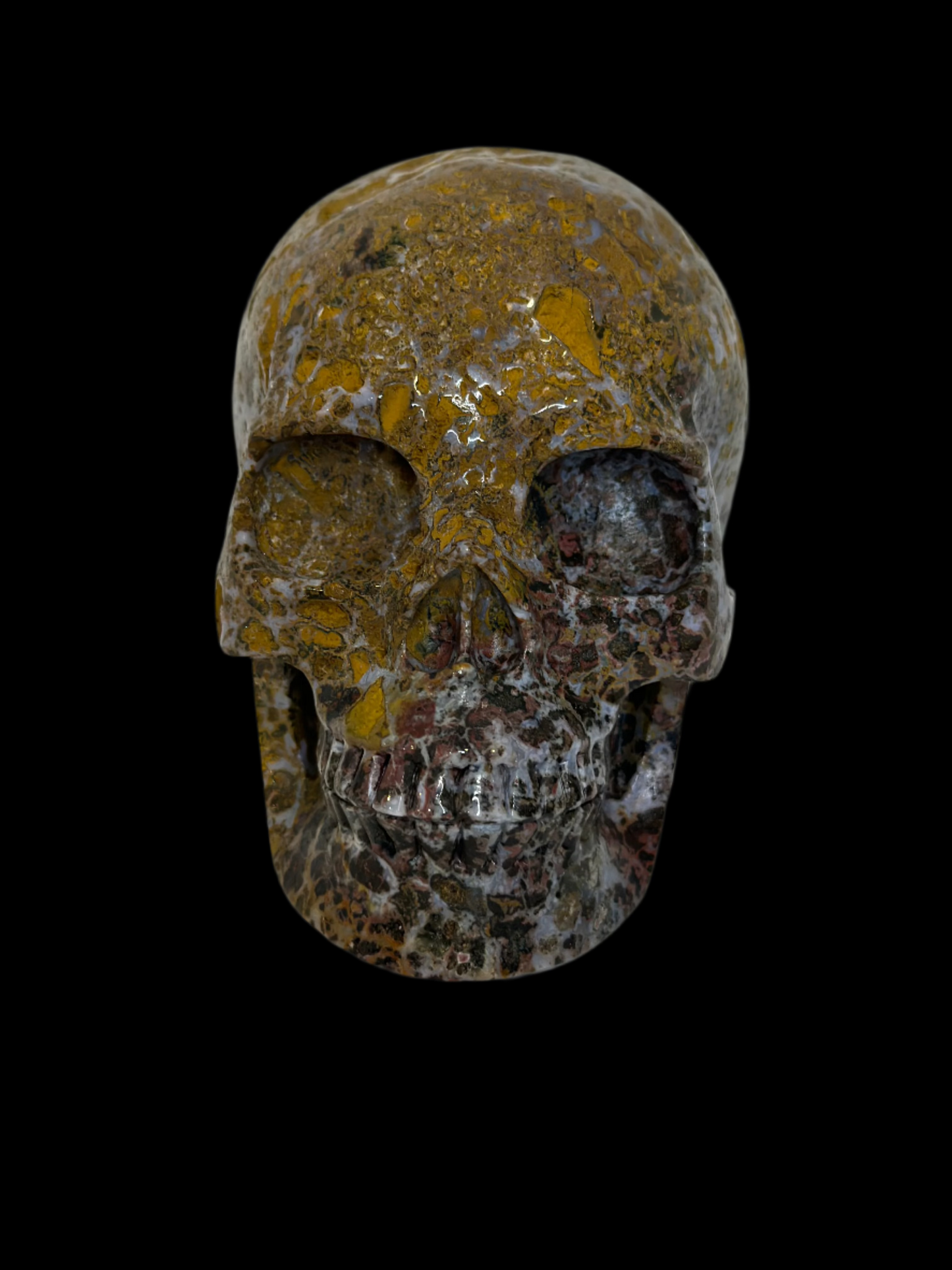 Exclusive Ocean Jasper Crystal Skull – 5" Carving